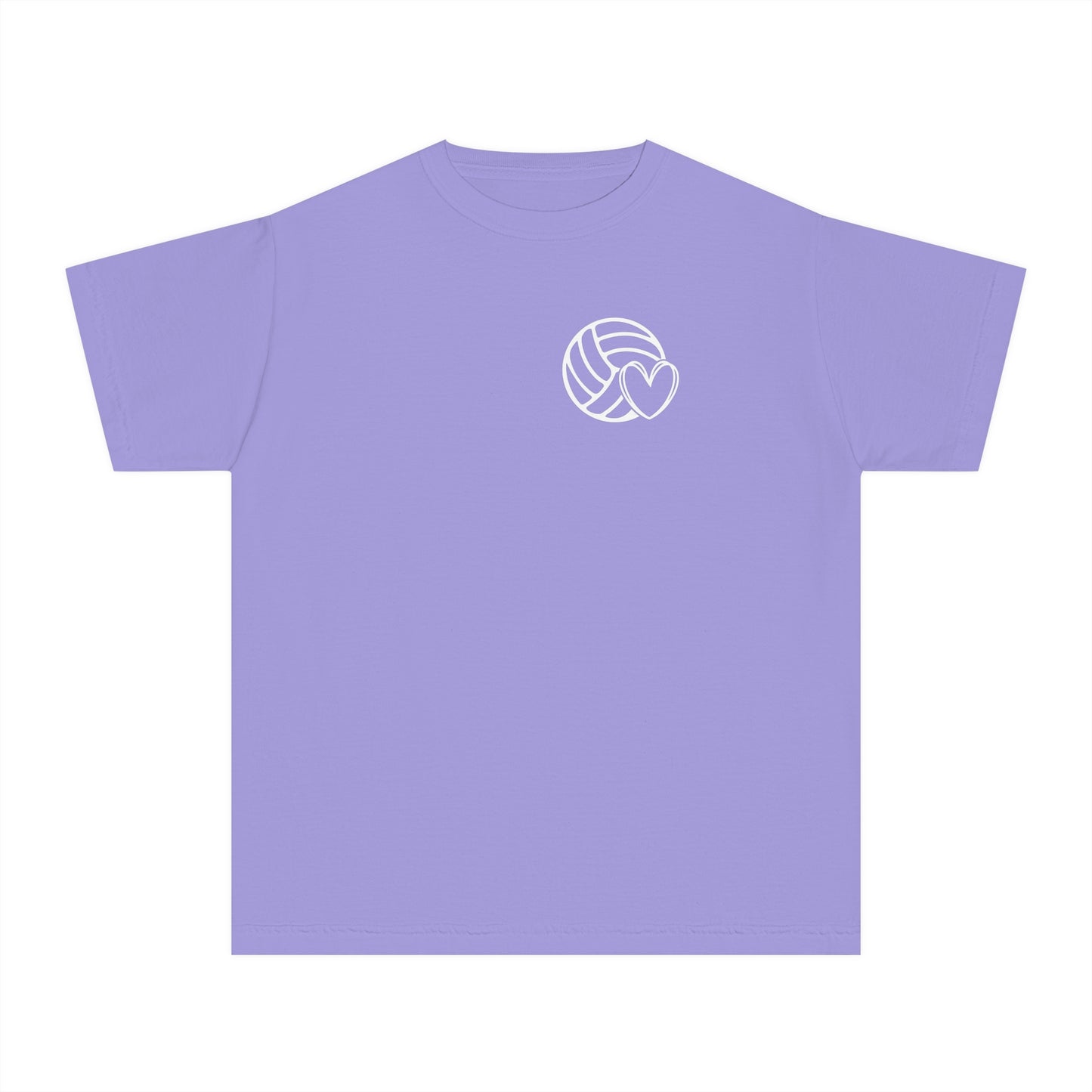 Fun Youth Volleyball Comfort Colors Tee