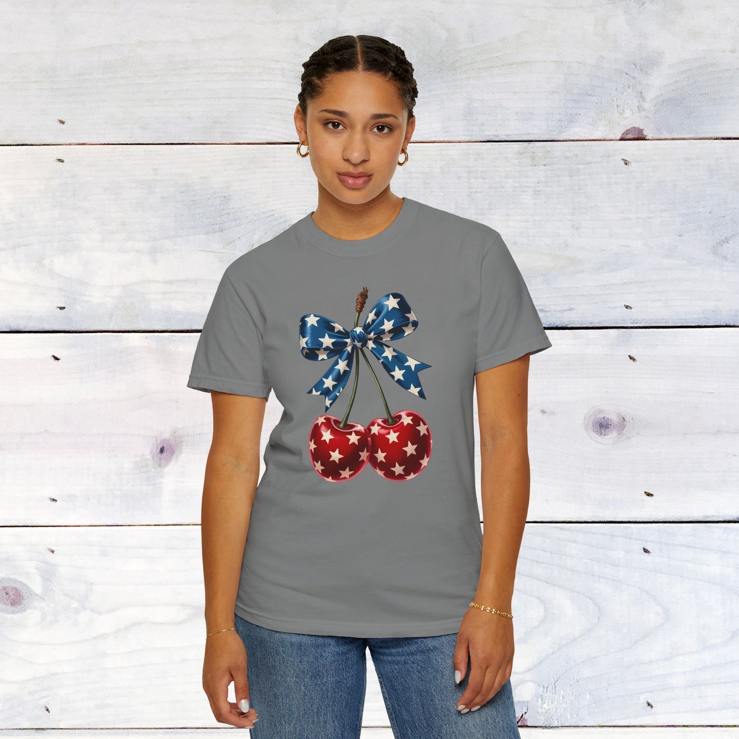 Freedom Cherries Comfort Colors Unisex Shirt