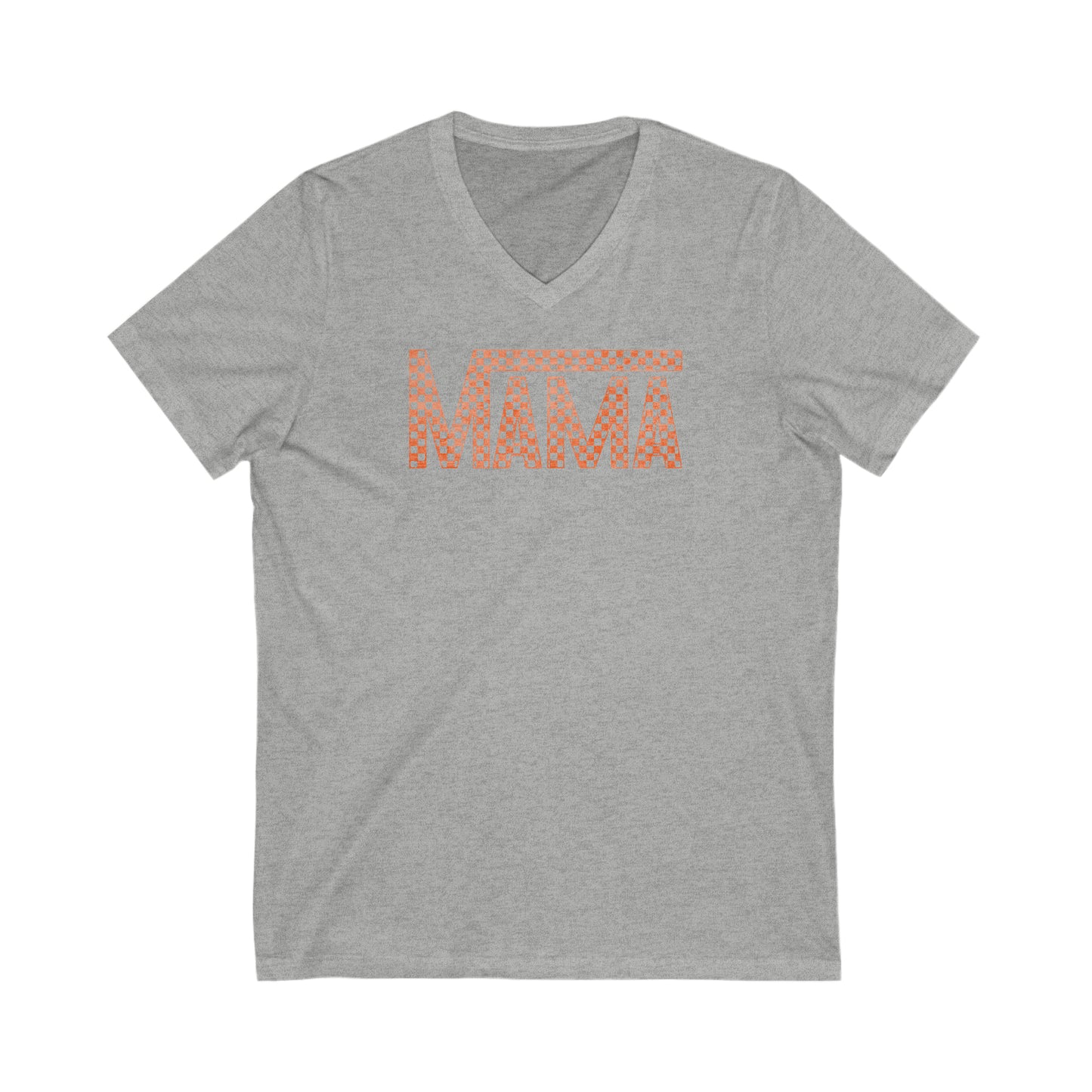 Mama Orange Short Sleeve V-Neck Tee