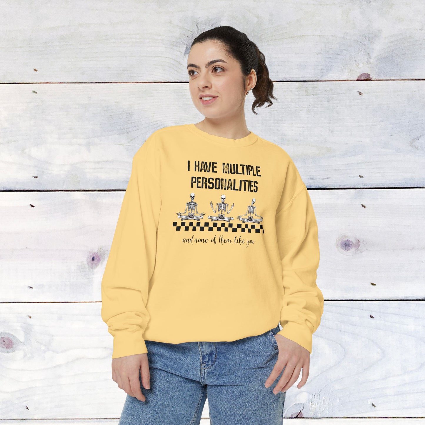 Multiple Personalites Comfort Colors Sweatshirt