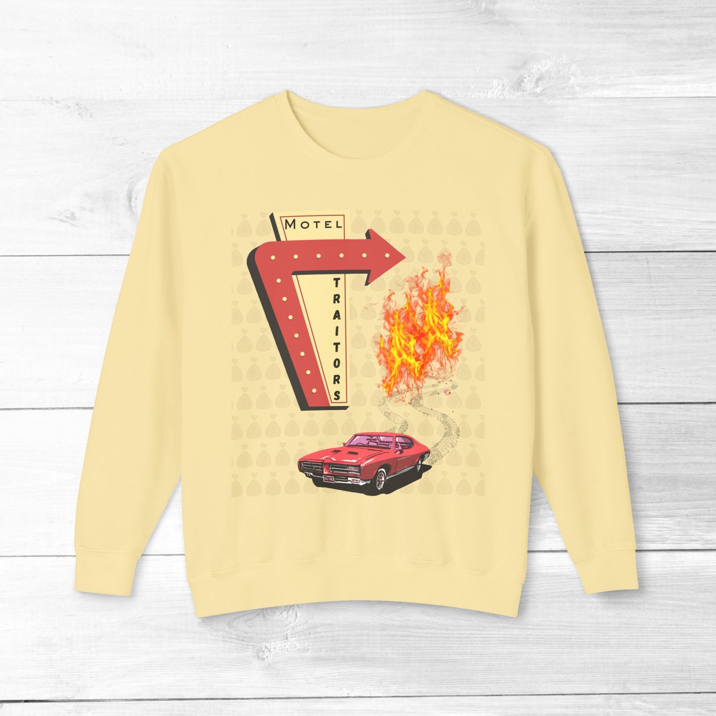 Motel Traitors, Getaway Car - Comfort Colors Sweater