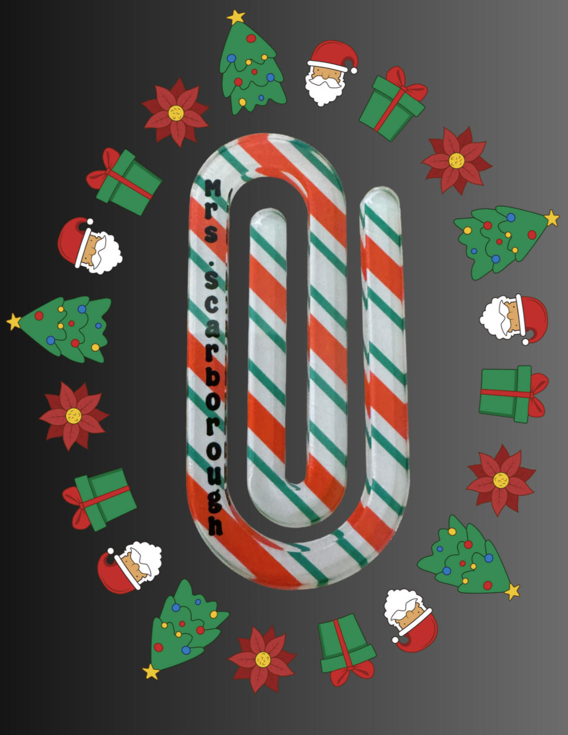 Custom Jumbo Paperclip - Clear Acrylic